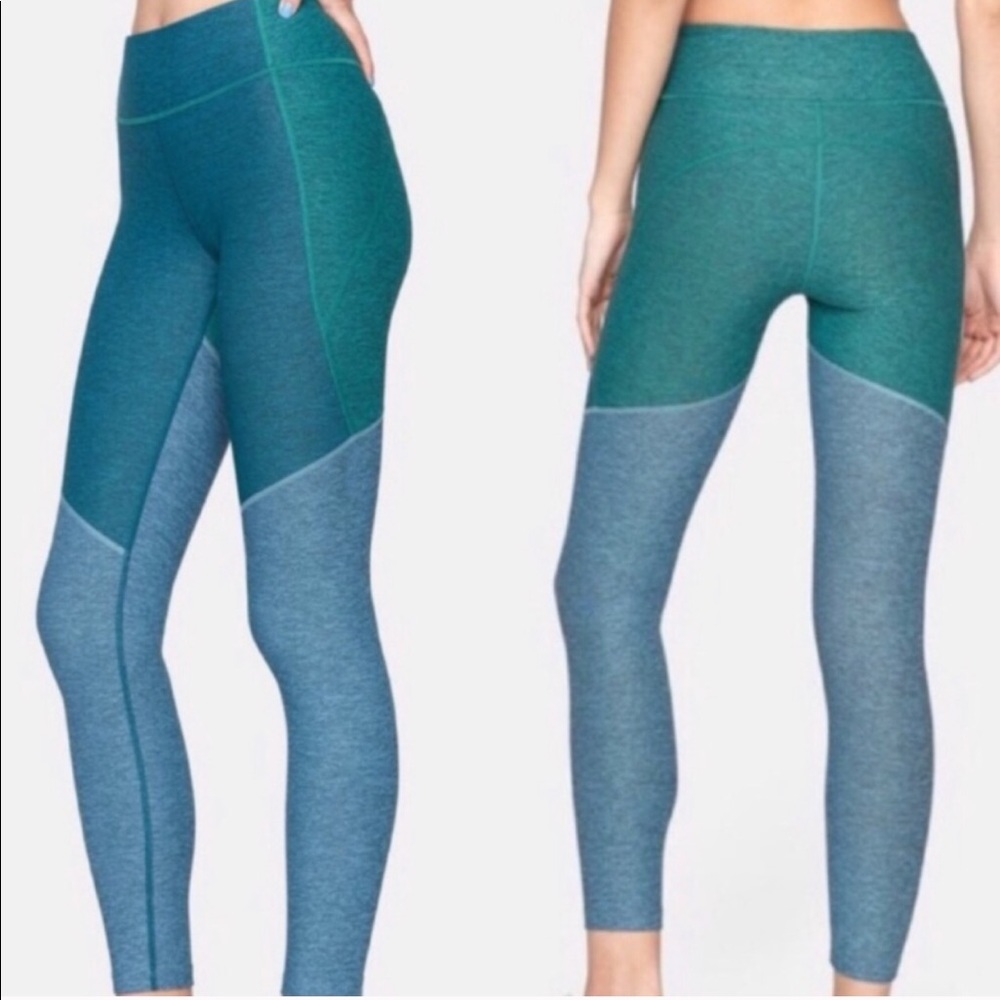 Outdoor voices tricolor leggings Small